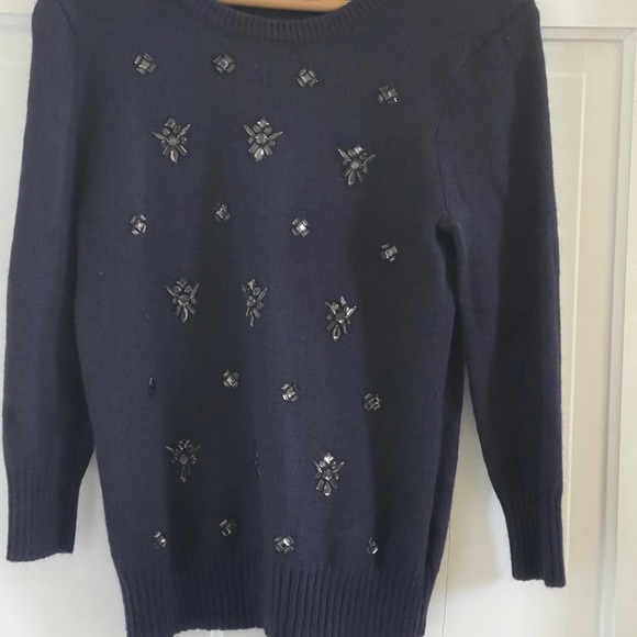 J. Crew Jeweled Sweater M - Picture 4 of 4